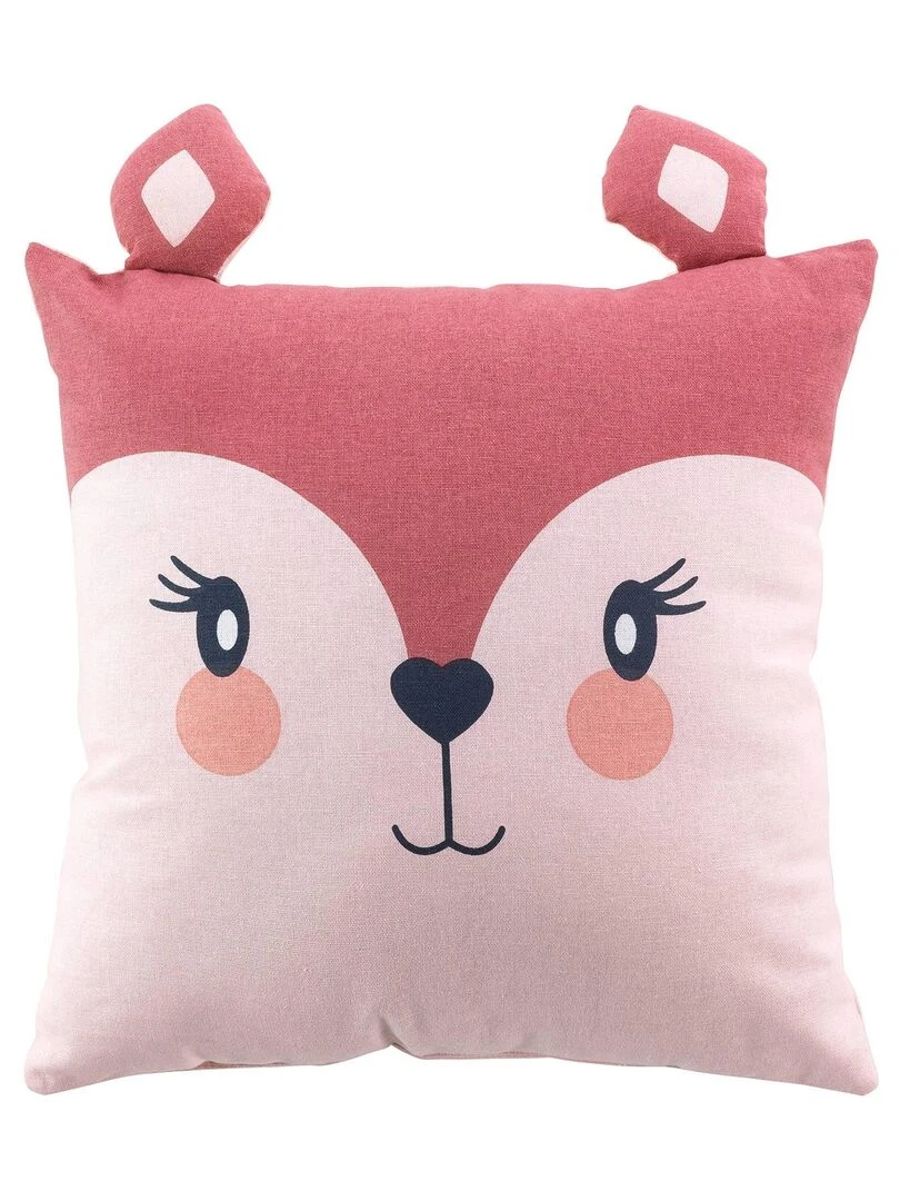 Coussin 40 x 40 cm Petite biche Rose