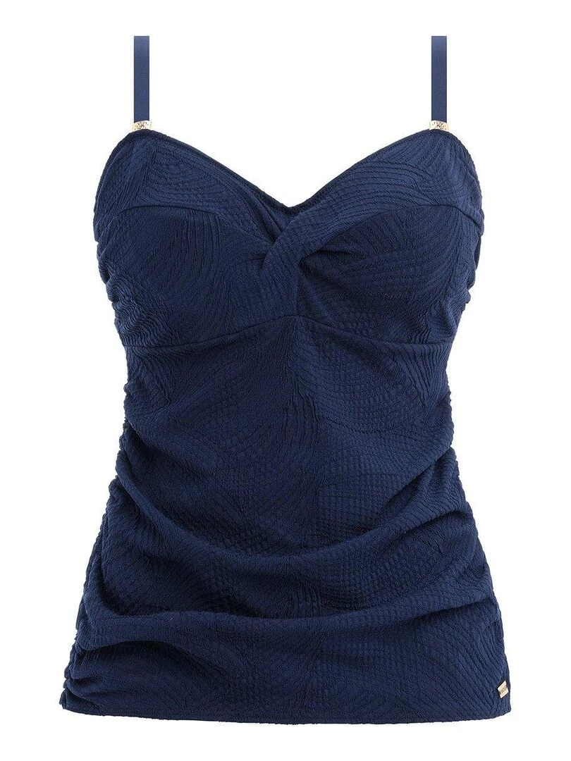 Haut de maillot tankini twisté avec armatures Ottawa   Bleu