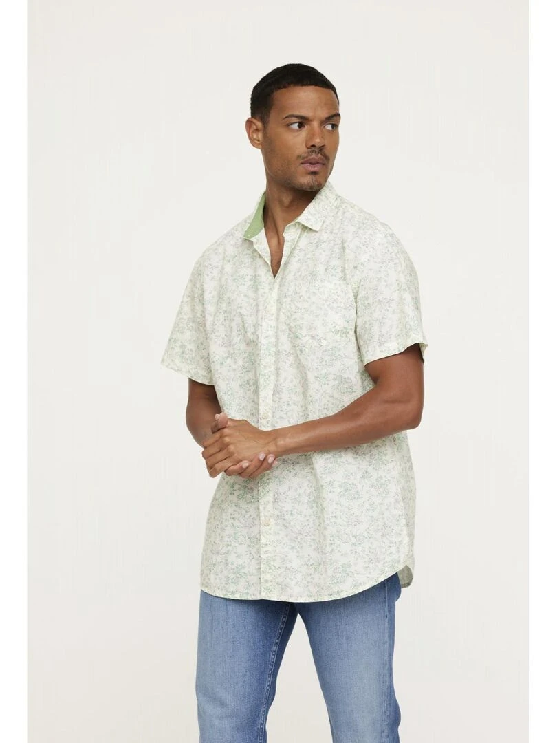 Lee Cooper   Chemise manches courtes coton comfort DOMBO   Beige