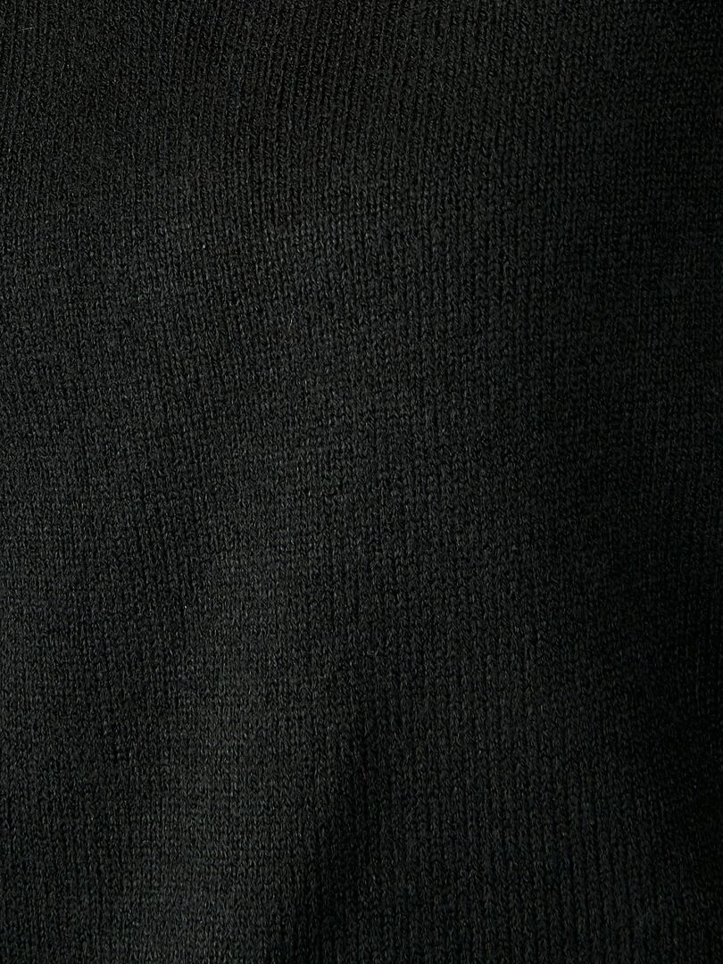 Pull col "V" maille jersey   Damart   Noir