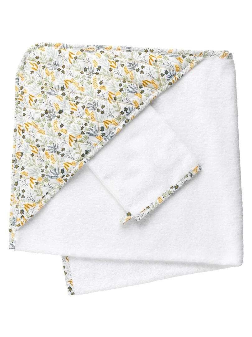 Cape de bain + gant de toilette Promenons nous Bleu