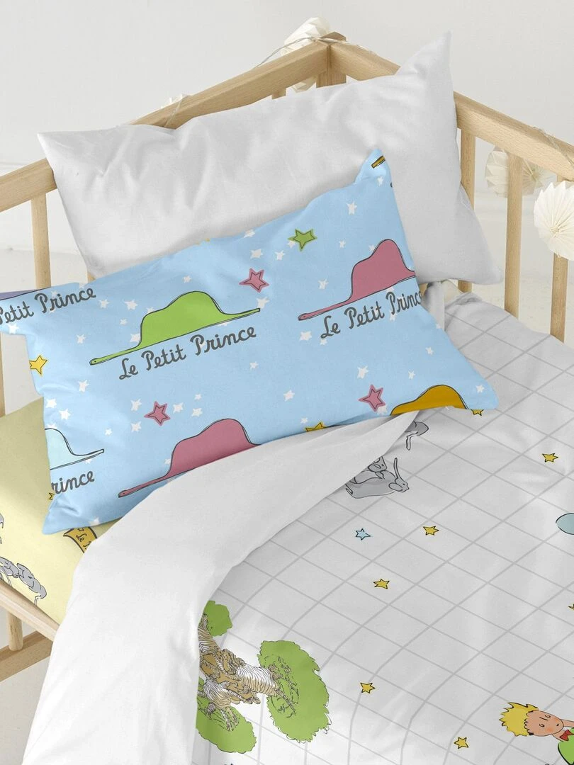 Parure housse de couette 2 pièces Imagination "Happyfriday"   Blanc