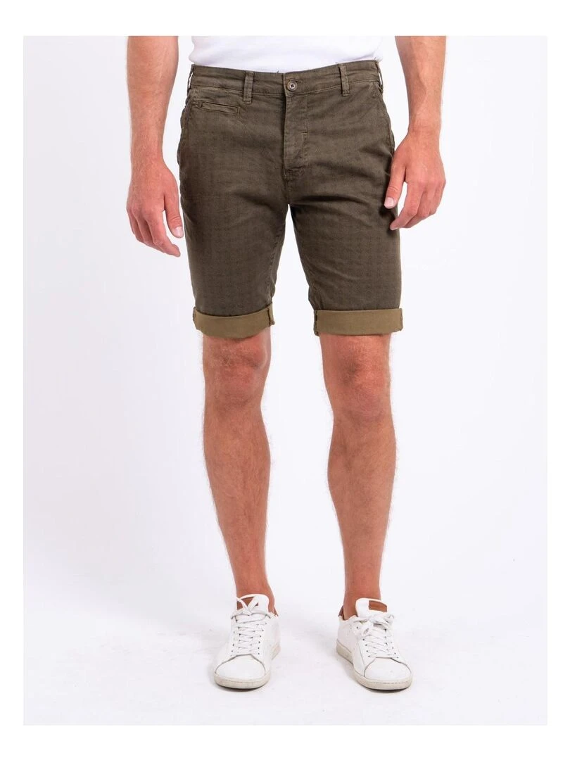 Bermuda chino motifs BOLSOU Kaki