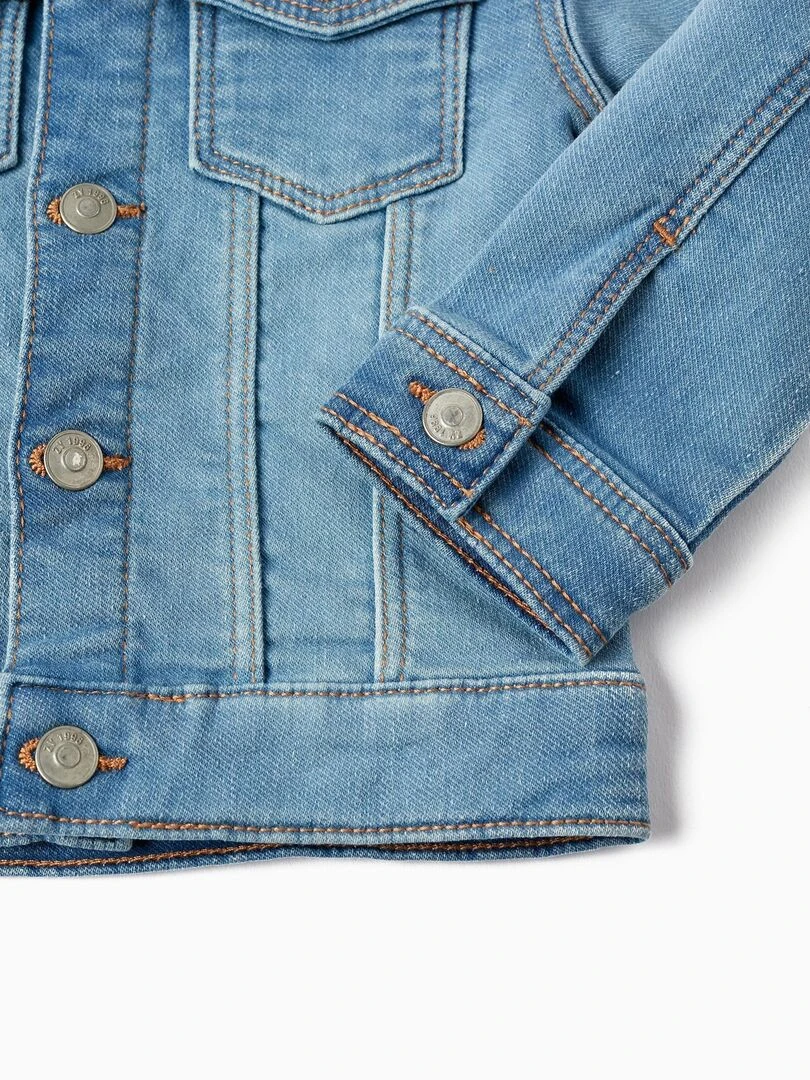 Veste en Jean pour Bébé  NATURE TAKEOVER   Bleu clair
