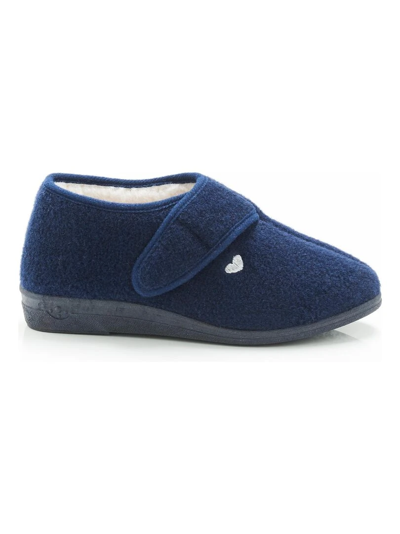 Bottillons fourrés Thermolactyl   Damart   Bleu marine