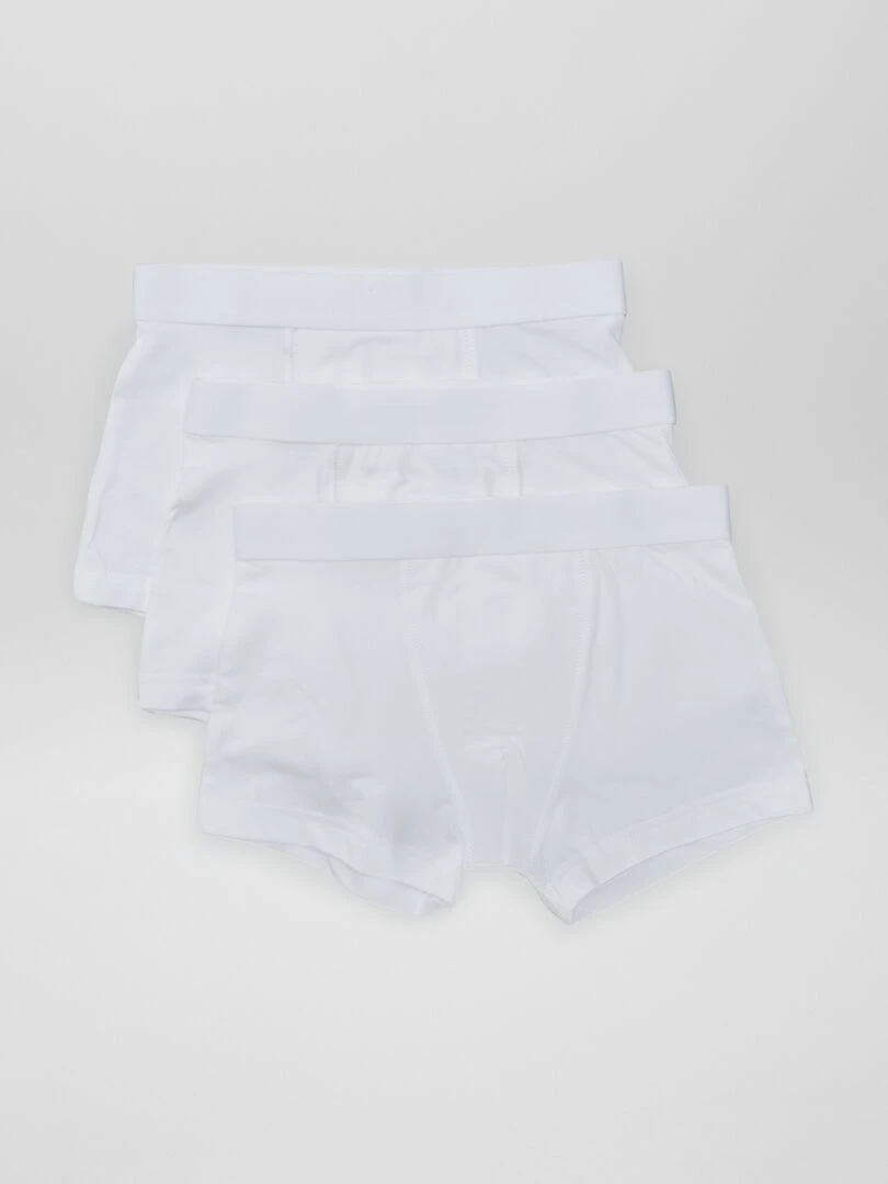 Lot de 3 boxers Blanc
