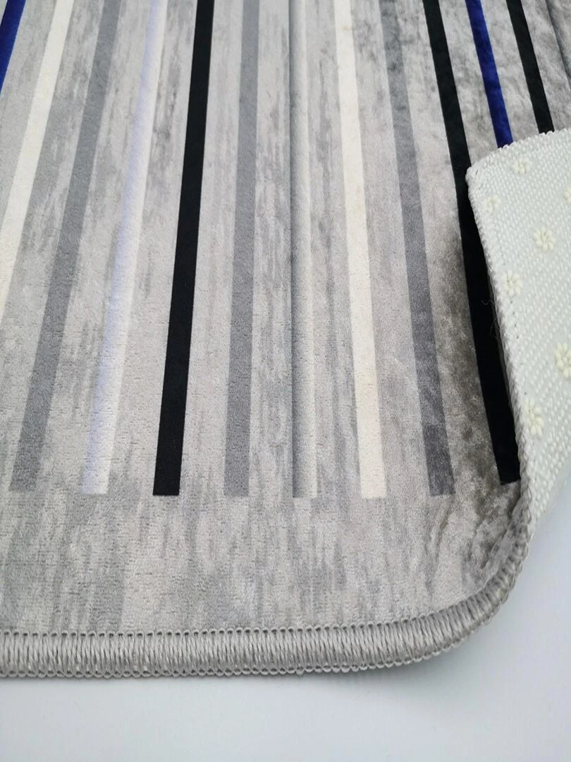 Tapis Rayures Gris   Gris