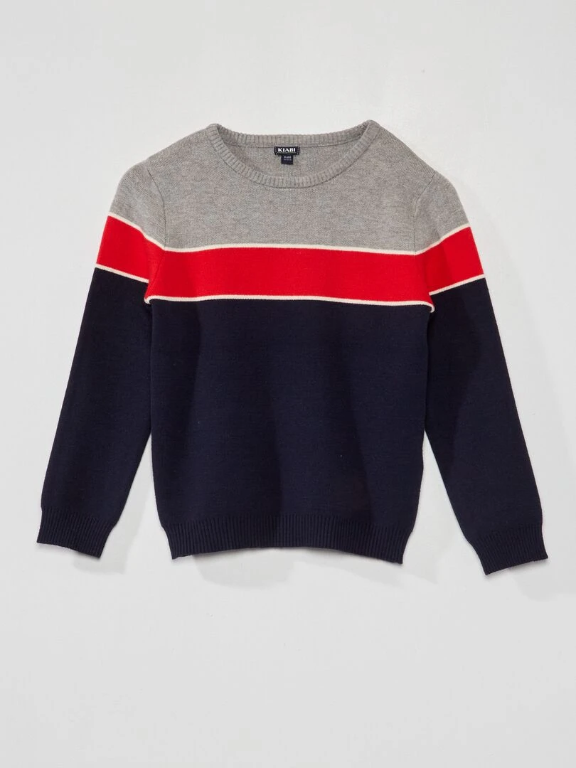 Pull en maille jersey Multicolore