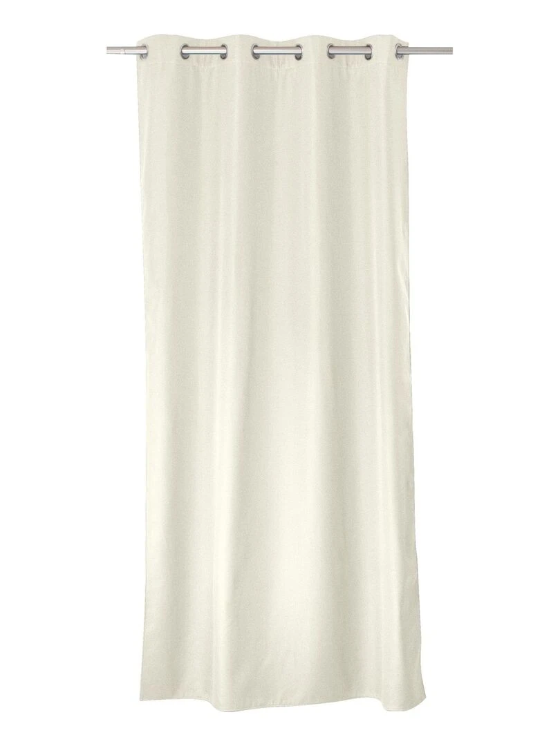 Rideau thermique en microfibre doublée Ecru