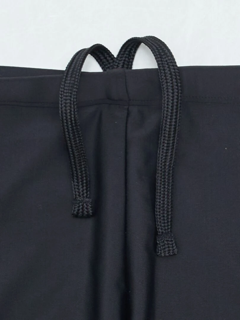 Boxer de bain avec bandes sur les côtés   Noir
