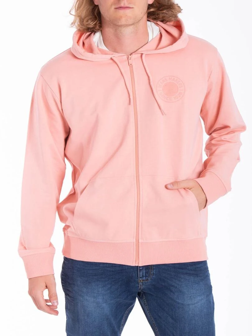 Sweat à capuche zippé MEDERIP 'Rica Lewis' Rose