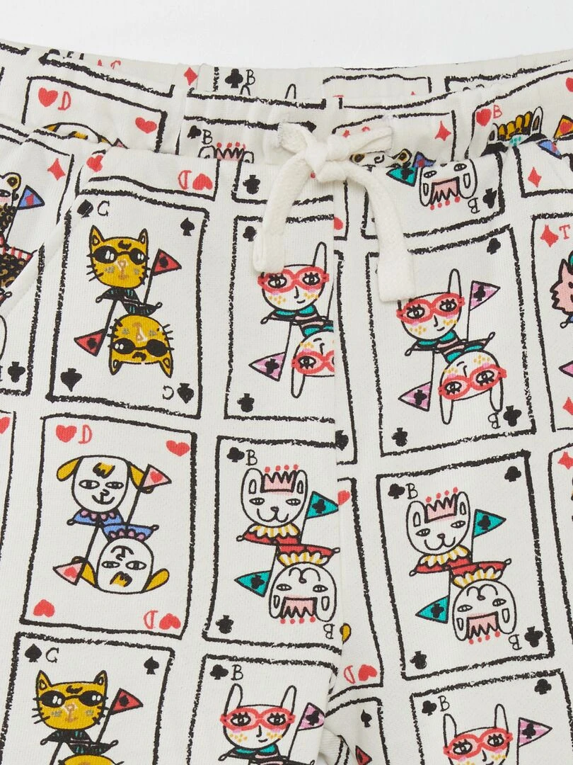 Pantalon en molleton X Little Bad Wolf   Mixte   Blanc