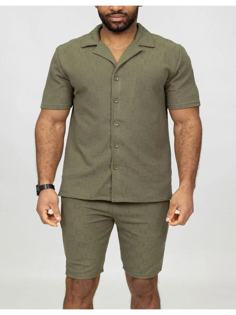 Ensemble Short Chemise Kebello Vert