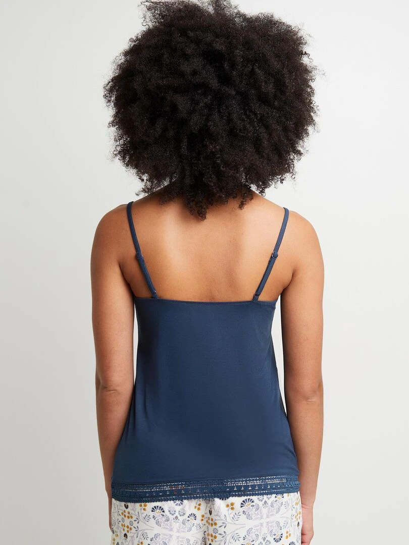 Top Camille RougeGorge Lingerie Bleu marine