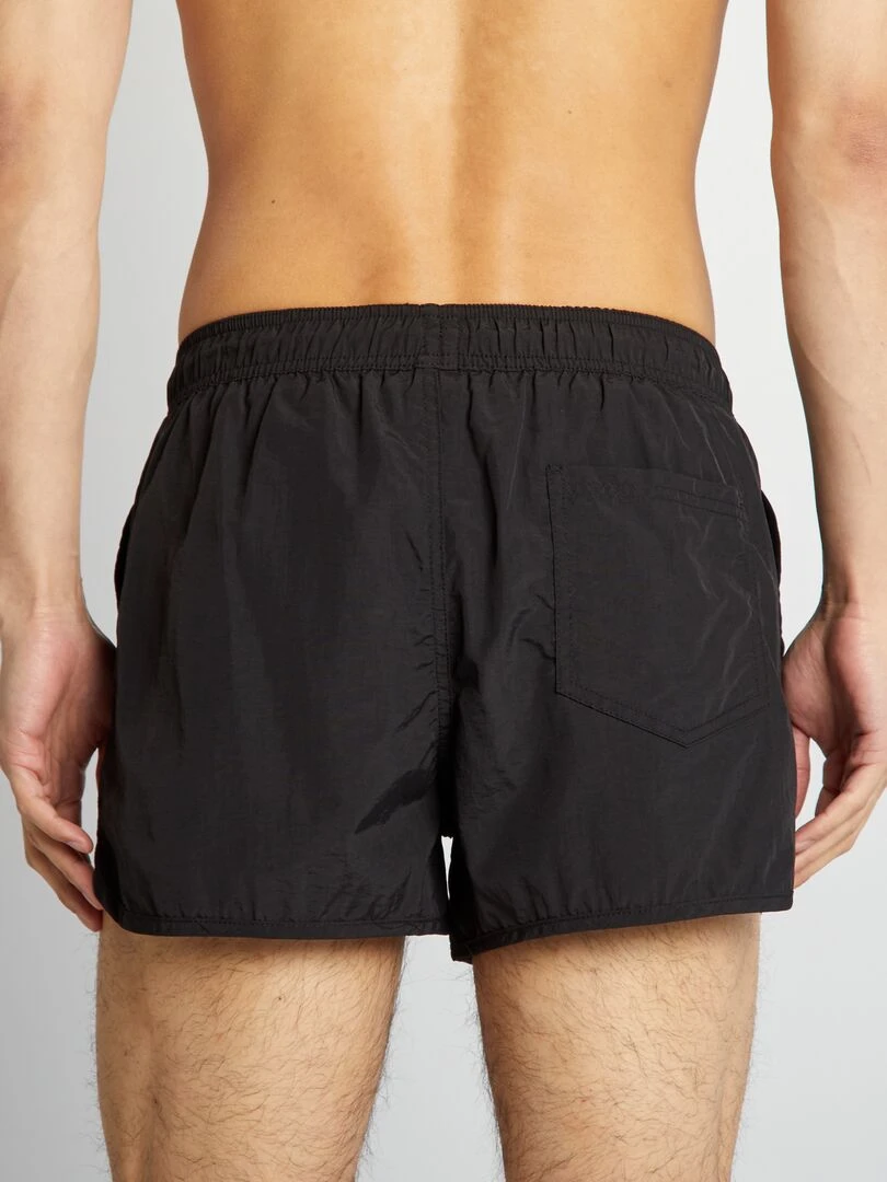 Short de bain court noir