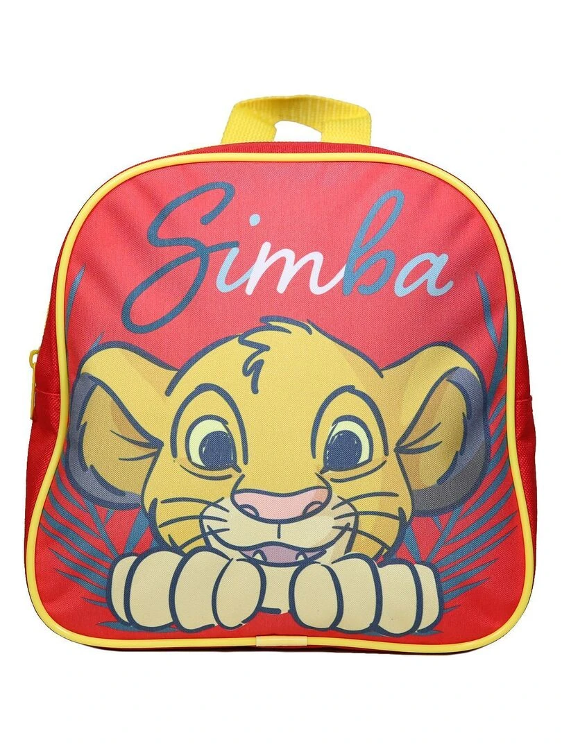 BAGTROTTER Sac à dos gouter maternelle Disney Le Roi Lion Simba Rouge Rouge