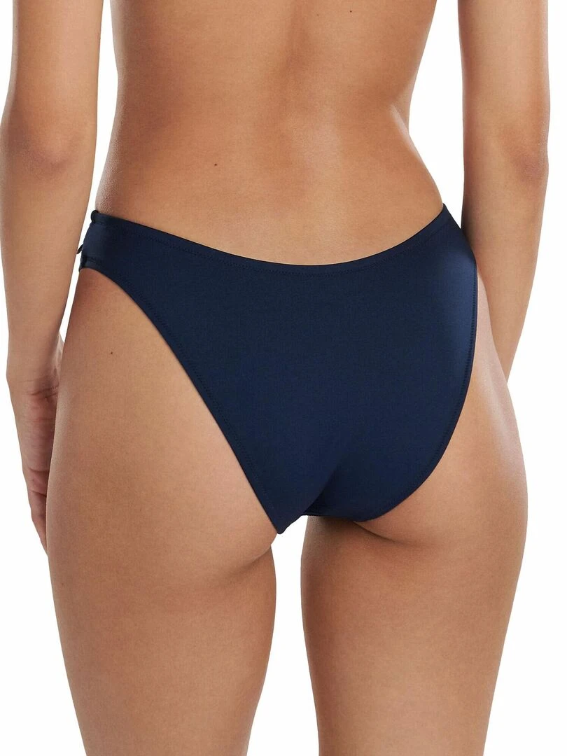 Bas maillot slip de bain échancré taille basse Santorini Bleu