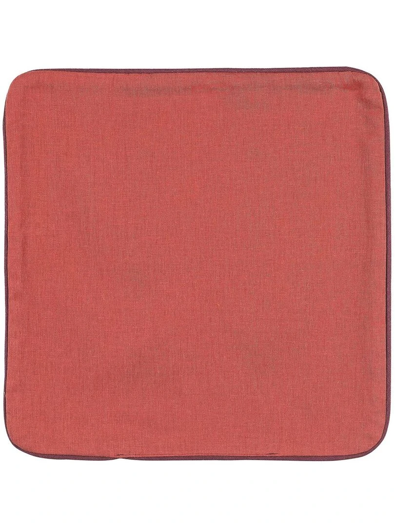 Housse de coussin en poly/lin Rose pâle