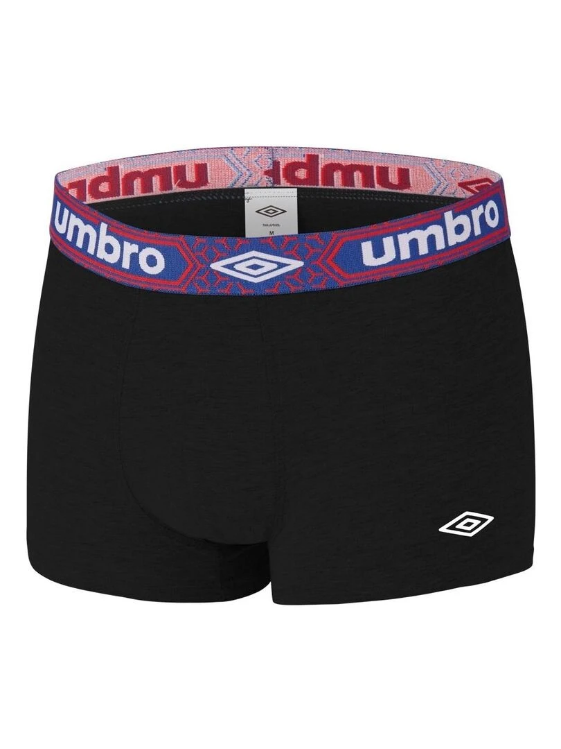 Lot de 4 Boxers homme coton Bio Neo Umbro   Noir