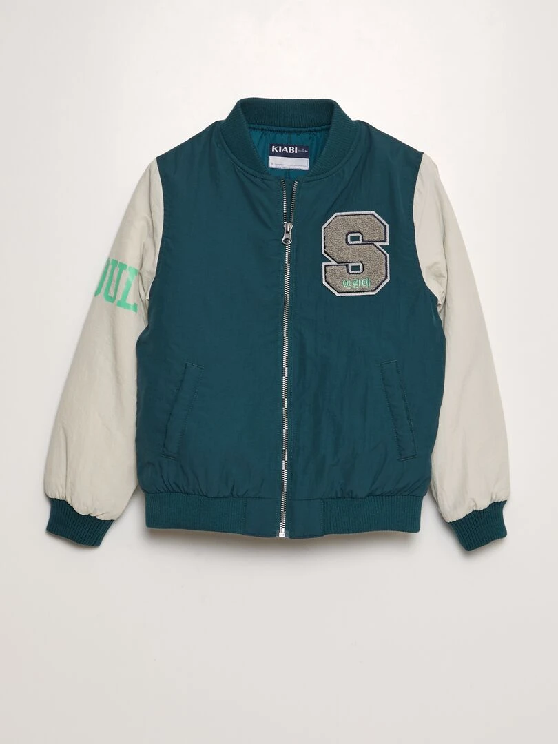 Veste style université américaine Vert