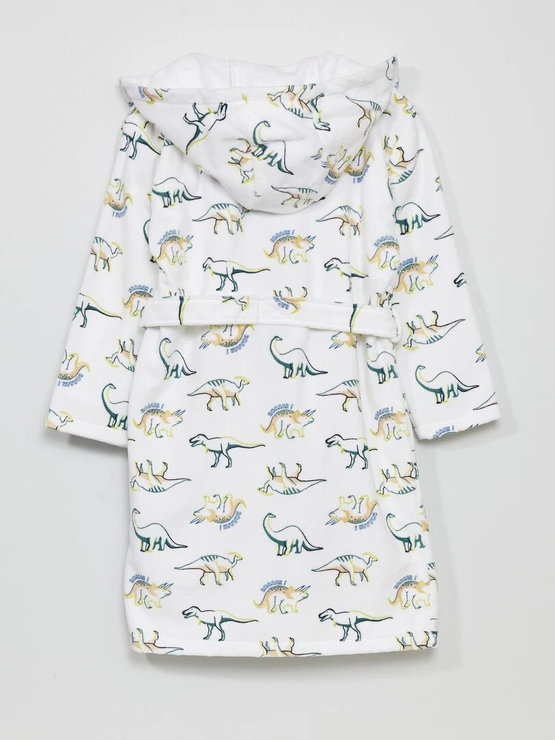 Peignoir en éponge   Blanc