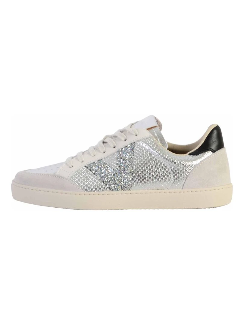 Basket Cuir Victoria* Gris