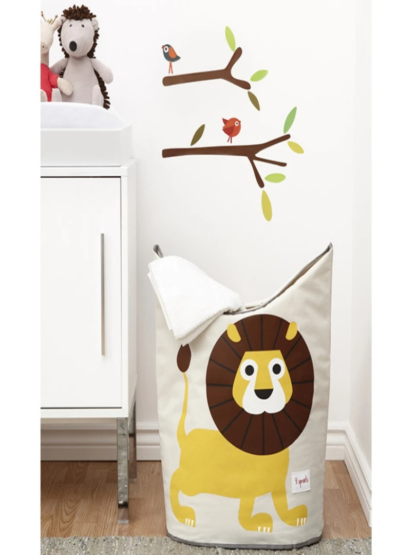 Panier à linge Lion Jaune