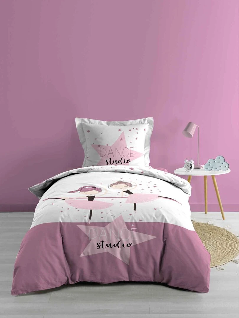 Parure housse de couette Danseuses Studio   Violet
