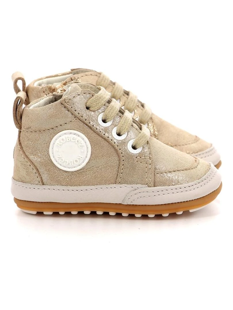 Sneakers hautes Cuir Migo Doré/or