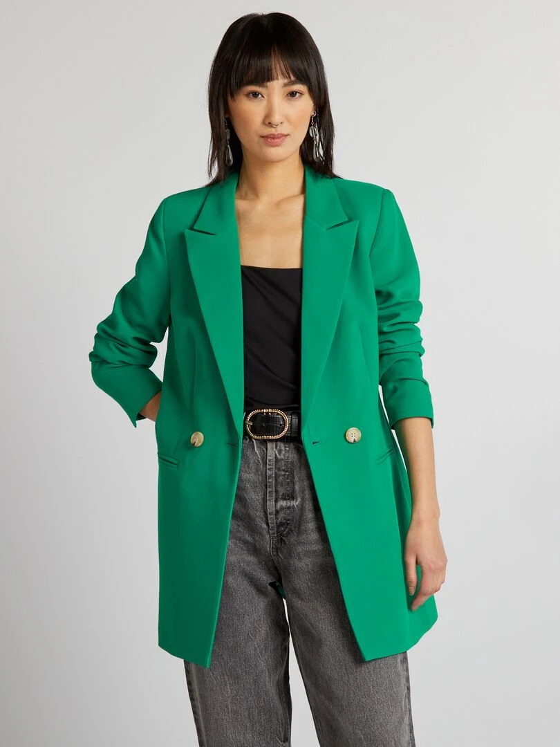 Veste longue de tailleur Vert