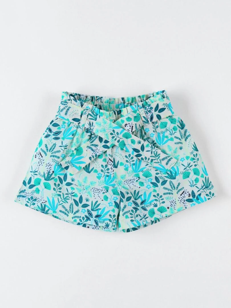 Short en crêpe de coton Noukie's Bleu turquoise