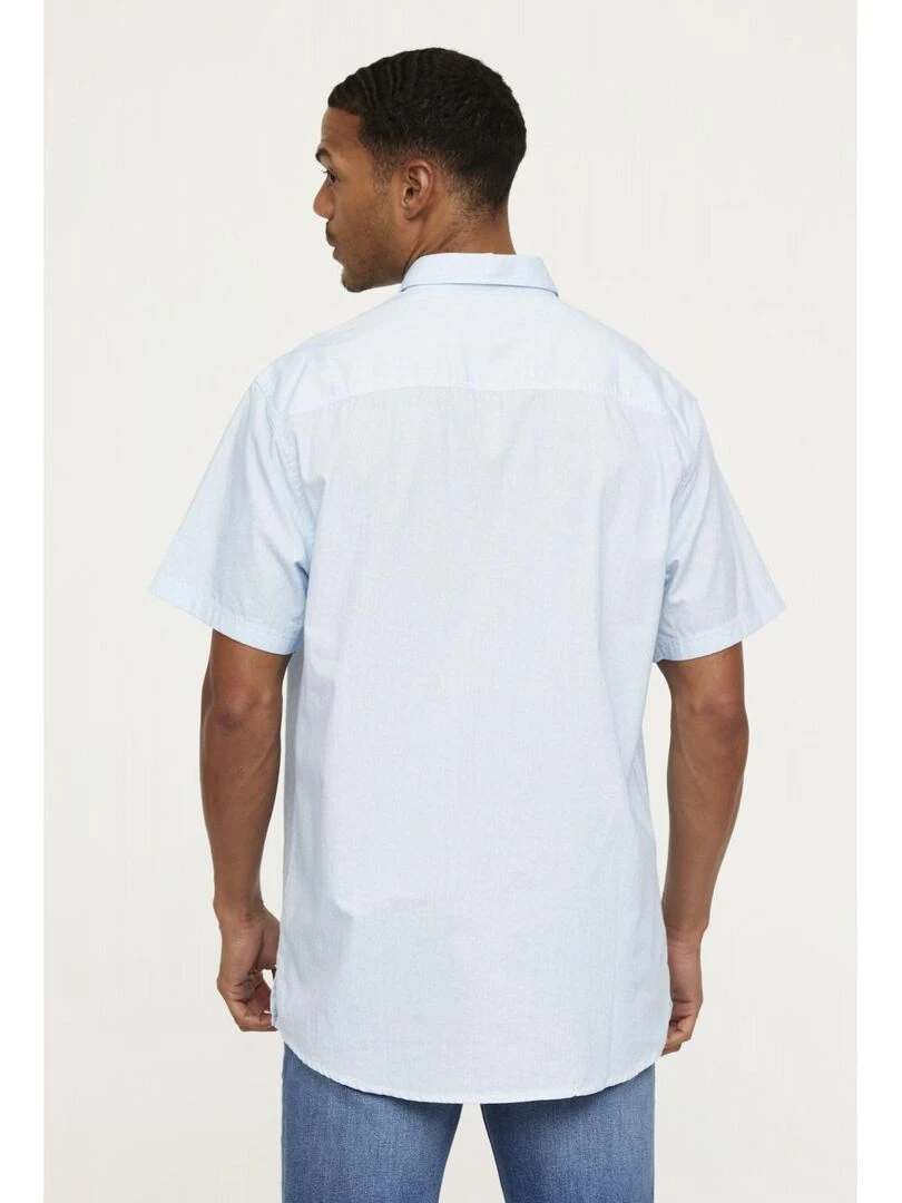 Lee Cooper   Chemise manches courtes coton comfort DOMBO   Bleu gris