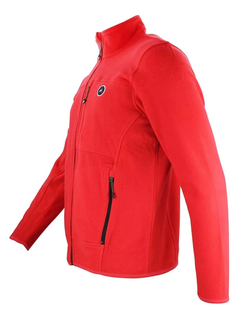 Blouson polaire homme CALONOR   PEAK MOUNTAIN   Rouge