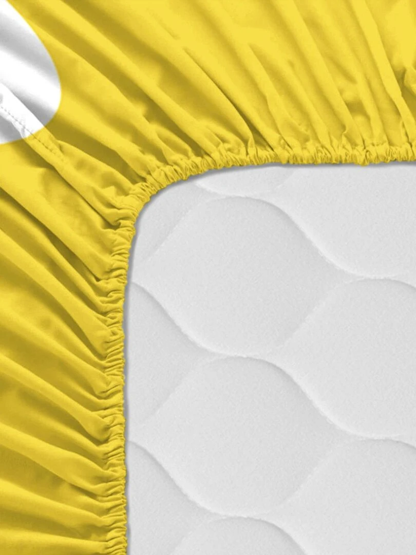 Drap housse Dogs "Happyfriday"   Blanc