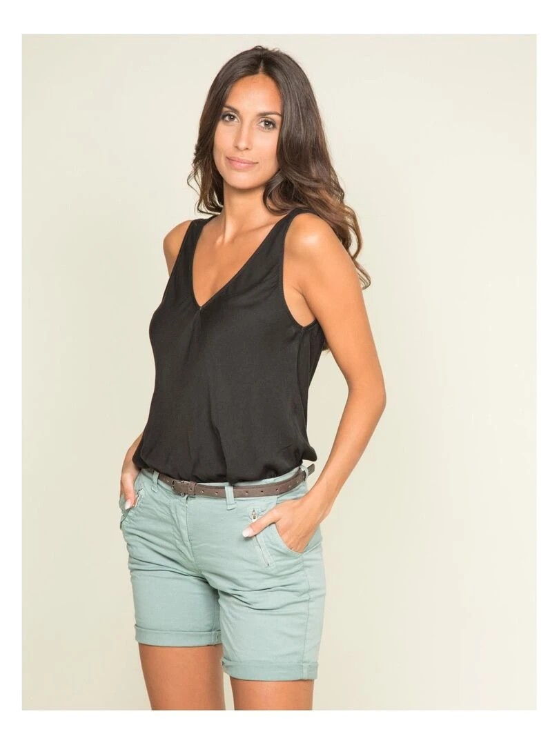 Short chino XORA Vert