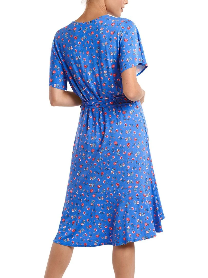 Robe estivale manches courtes Java Bleu