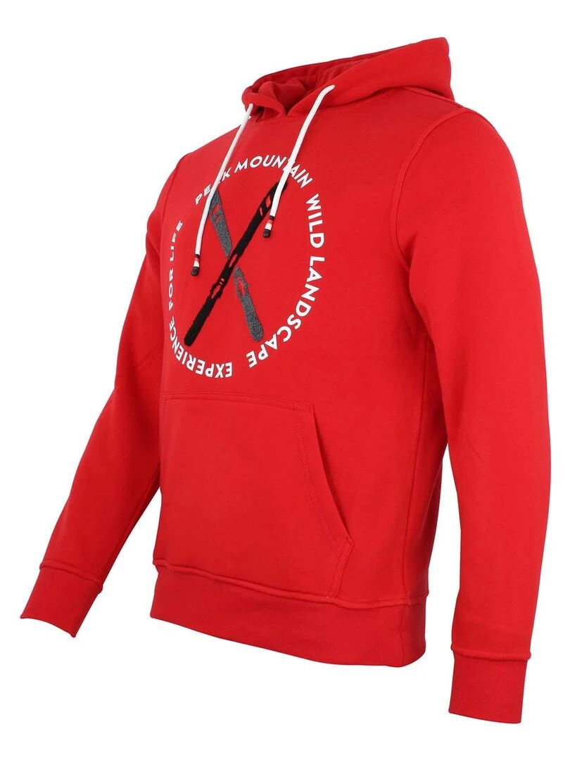 Sweat à capuche homme CONOR   PEAK MOUNTAIN   Rouge