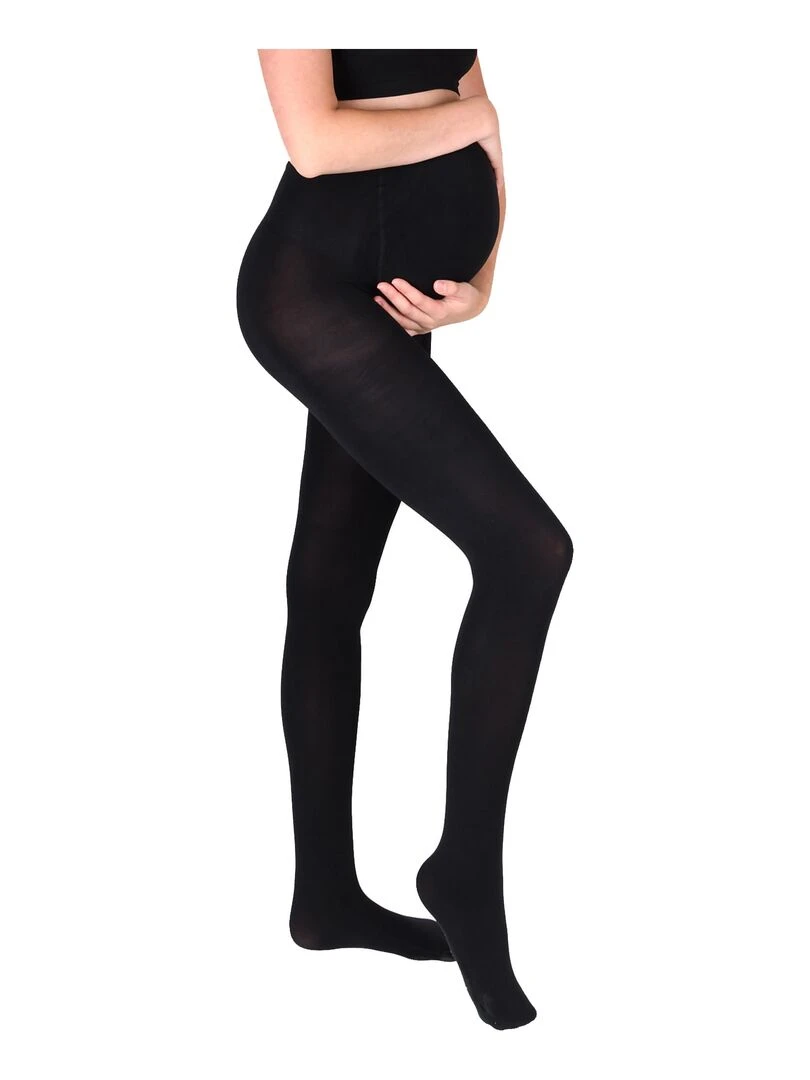 Collants de grossesse opaque 100den (Mamsy) Noir
