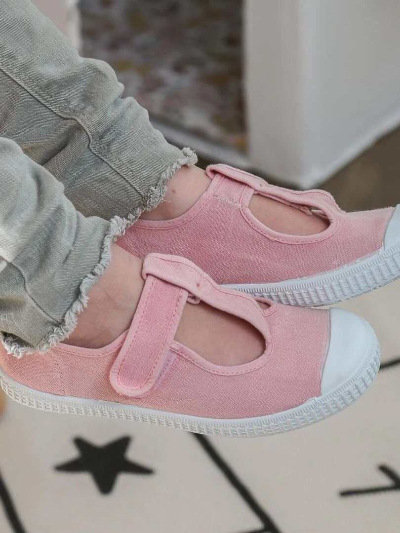 Baskets toile Helly   Rose