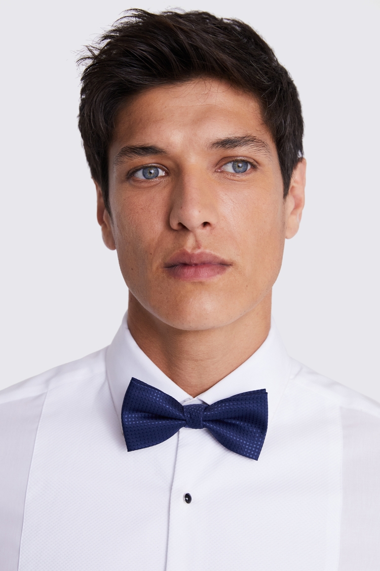Navy Texture Bow Tie Buy Online at Moss