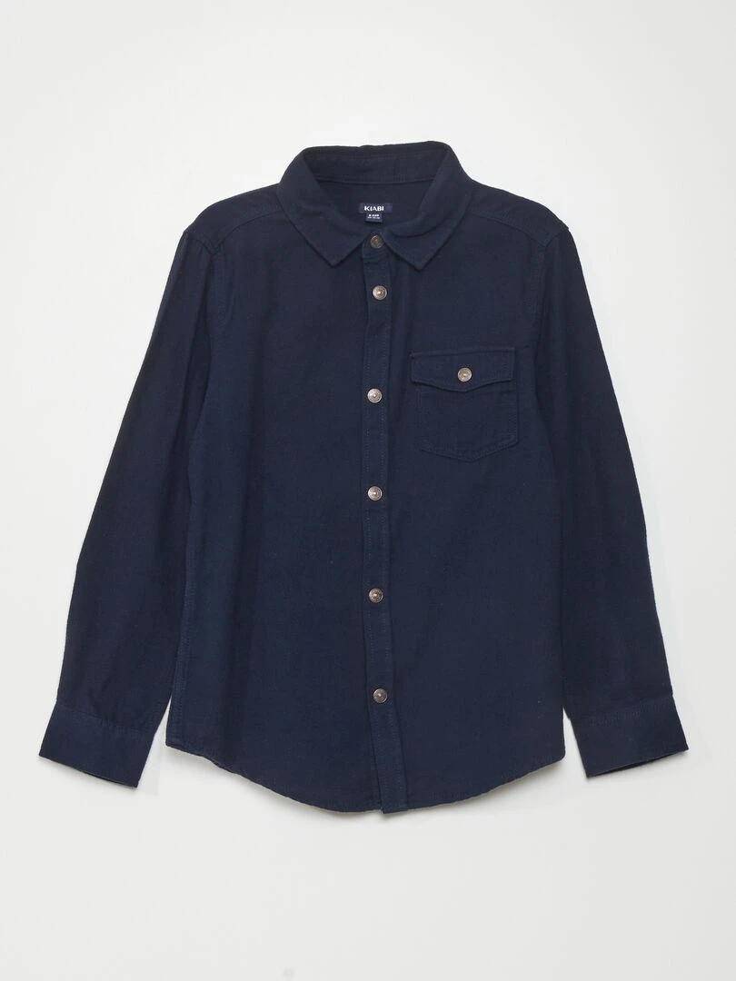Chemise en flanelle Bleu marine
