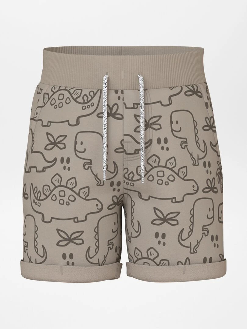 Short molletonné style jogging Beige