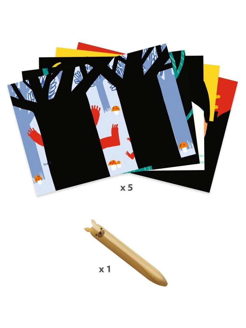 Cartes à gratter pour les petits Animaux à découvrir N/A