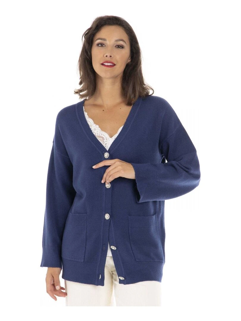 Gilet PAOLA Gérard Pasquier Bleu