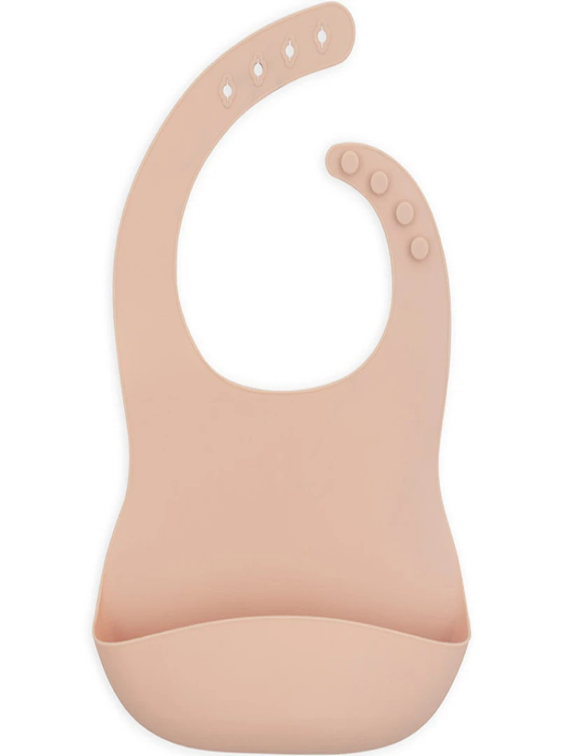 Bavoir En Silicone Rose Pâle Rose