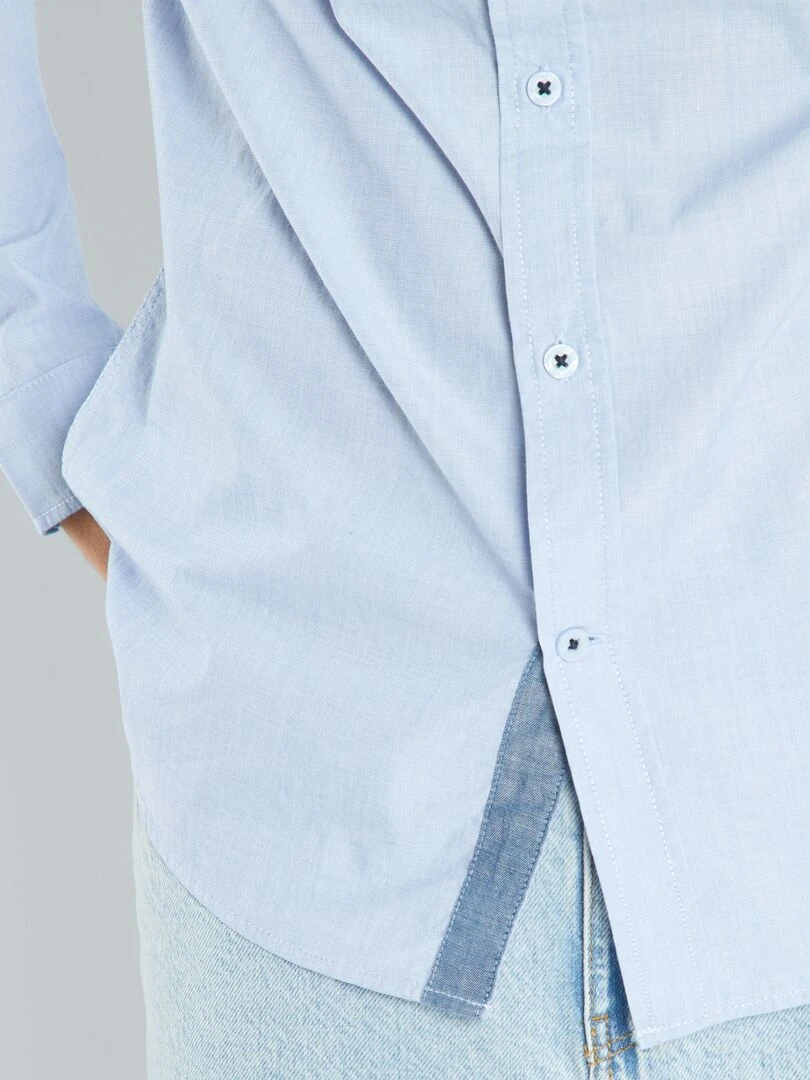 Chemise en chambray   bleu