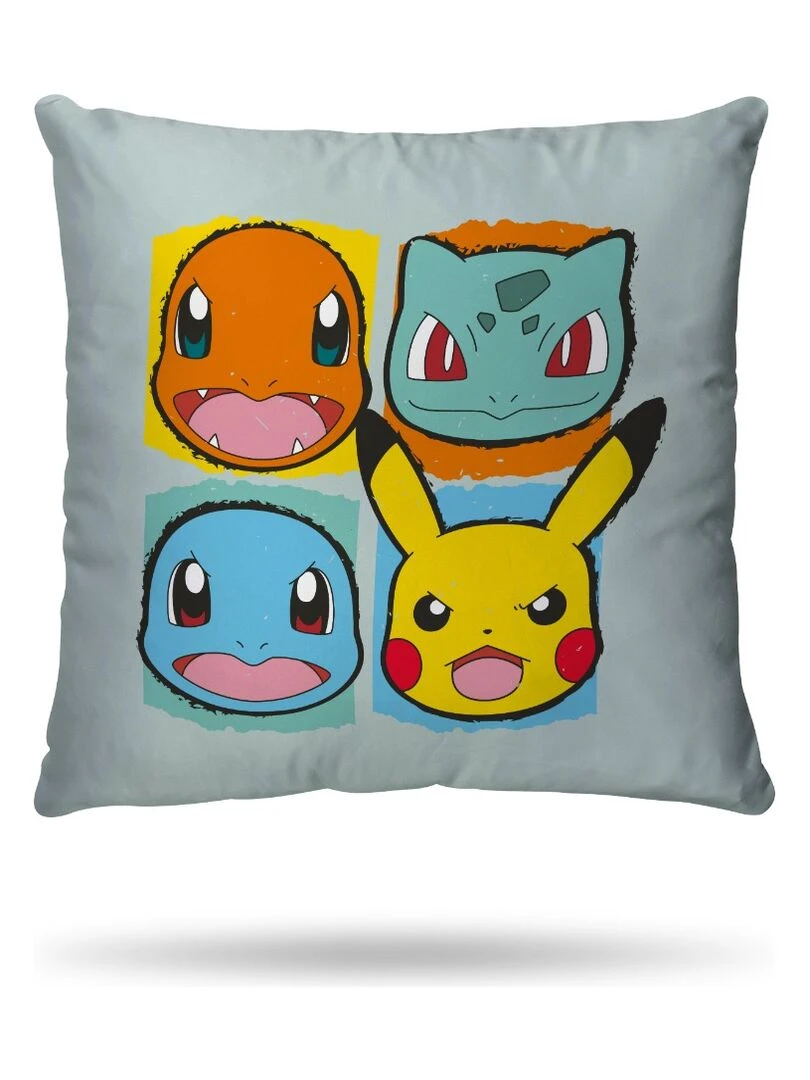Housse de couette Pokemon Pikachu Rocks 140x200 cm   100% Coton   Vert d'eau