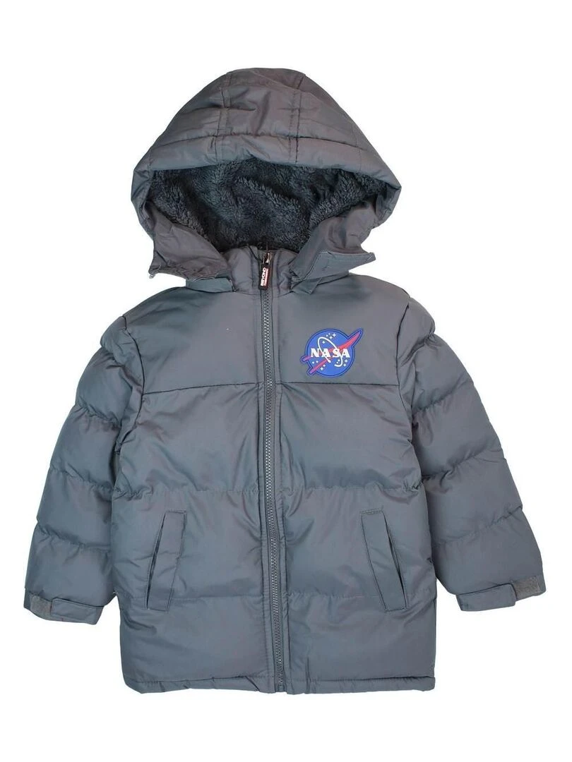 Nasa Doudoune homme imprimé logo Gris
