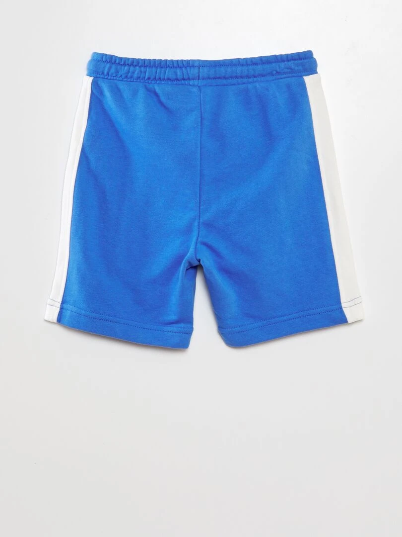 Short en molleton fin Bleu
