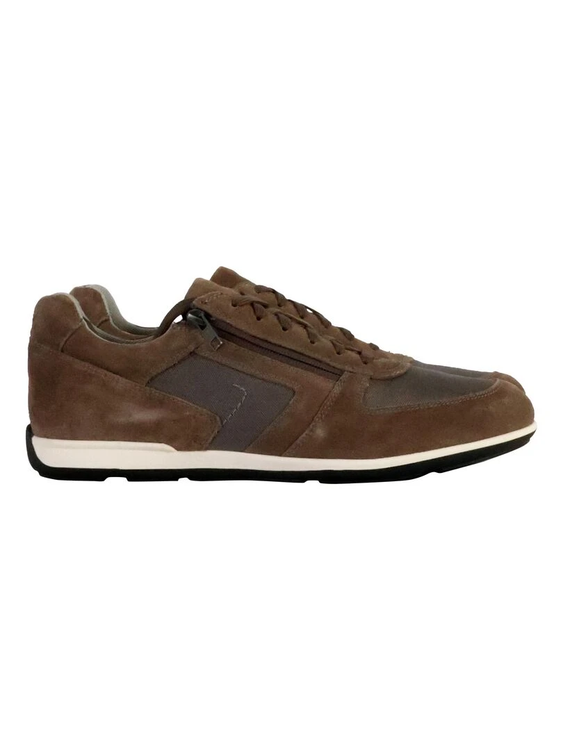 Basket Cuir Geox Ionio   Gris